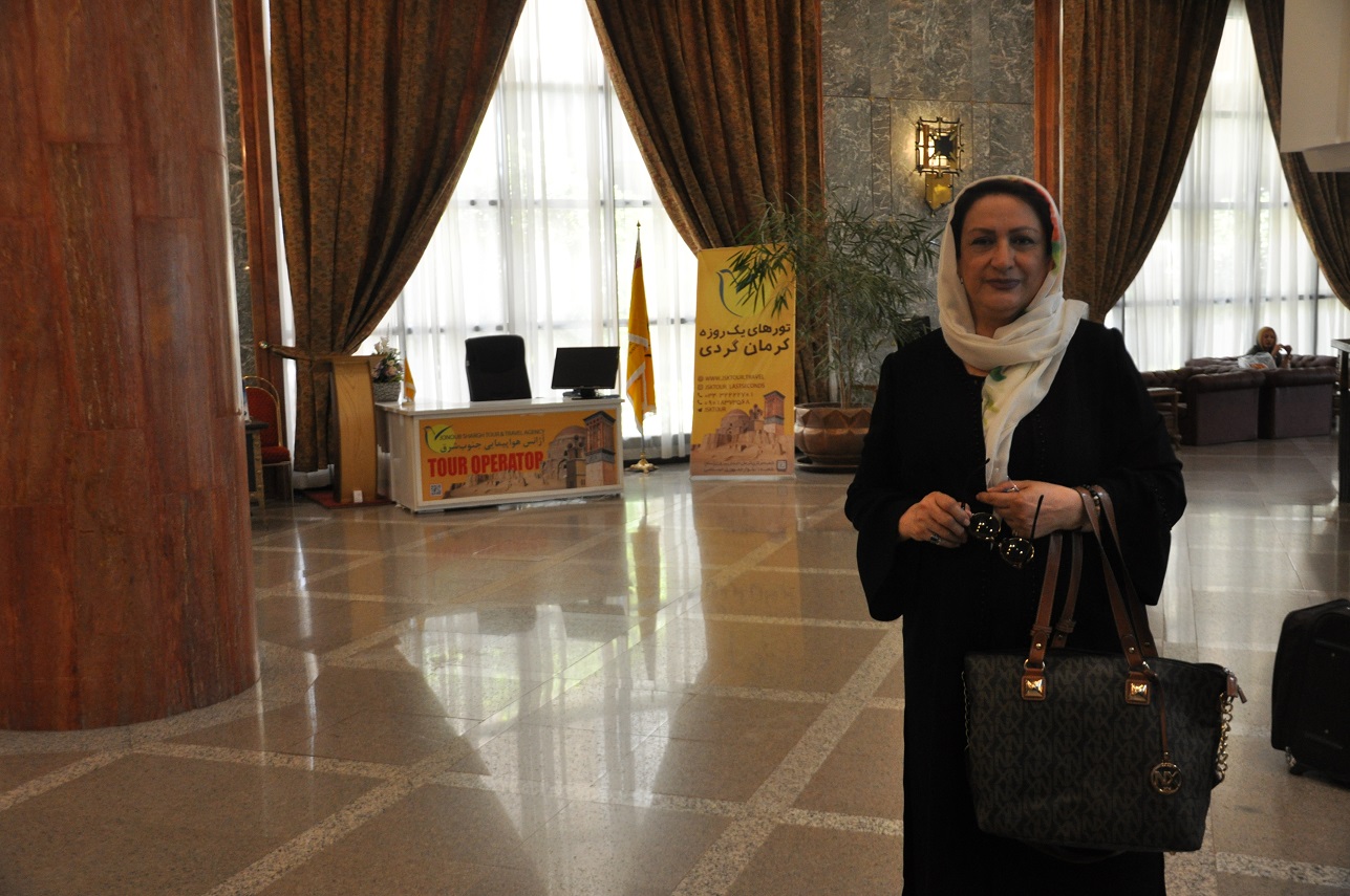 حضور مریم امیرجلالی در هتل پارس کرمان
