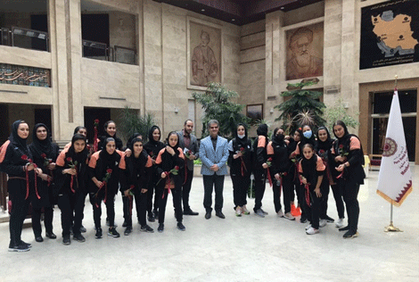 تیم فوتسال بانوان سایپا در هتل پارس مشهد