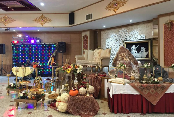 مراسم جشن شب یلدا تازه عروس و دامادها در پارس مشهد