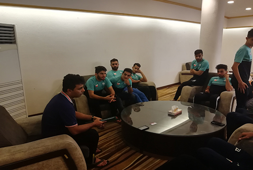 اردوی تیم فوتبال ساحلی ملوان بندر گز در هتل پارس آبادان