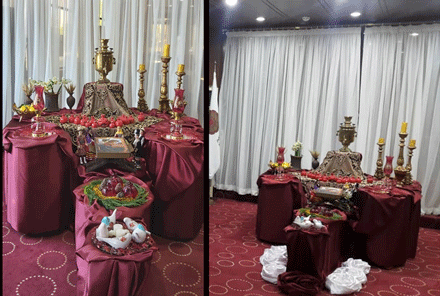 آیین برگزاری شب یلدا در هتل پارس اهواز