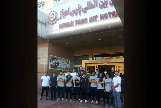 تیم بسکتبال سیرجان در هتل پارس اهواز