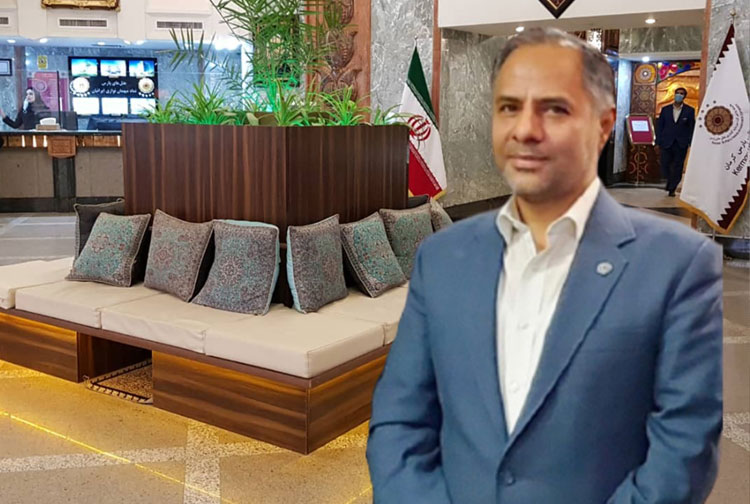 اخلاقی مدیر عامل بانک تجارت در هتل پارس کرمان 