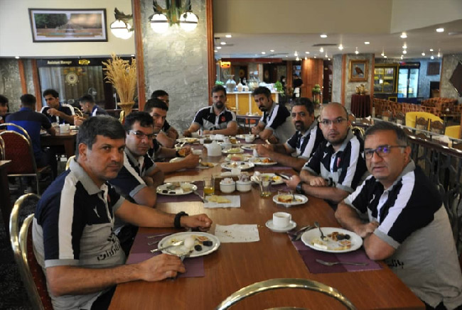 تیم مس رفسنجان در هتل پارس کرمان
